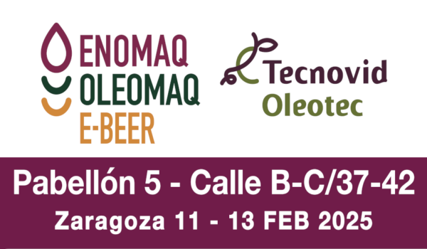 ENOMAQ - OLEOMAQ - E-BEER - Tecnovid Oleotec - Pabellón 5 - Calle B-C/37-42 - Zaragoza 11 - 13 FEB 2025